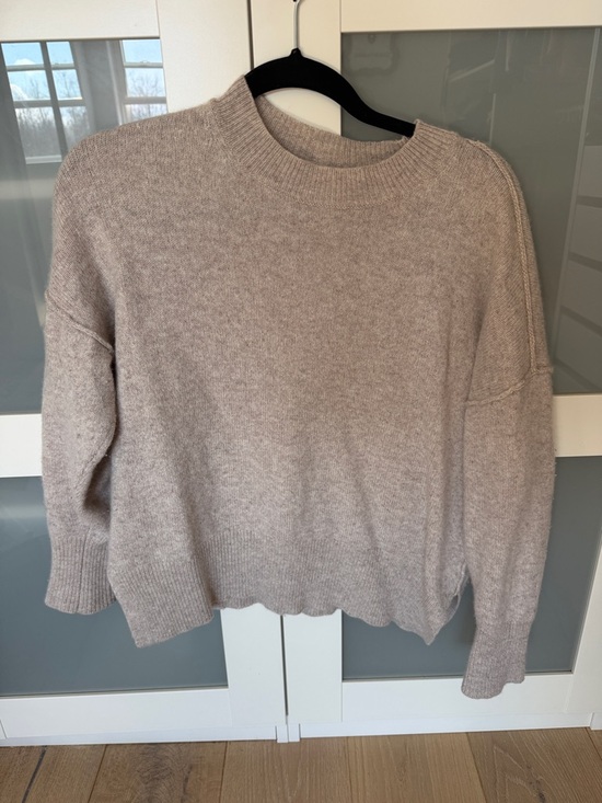 Babaton Sweaters - Babaton Cozy Crewneck Sweater in Light Taupe
